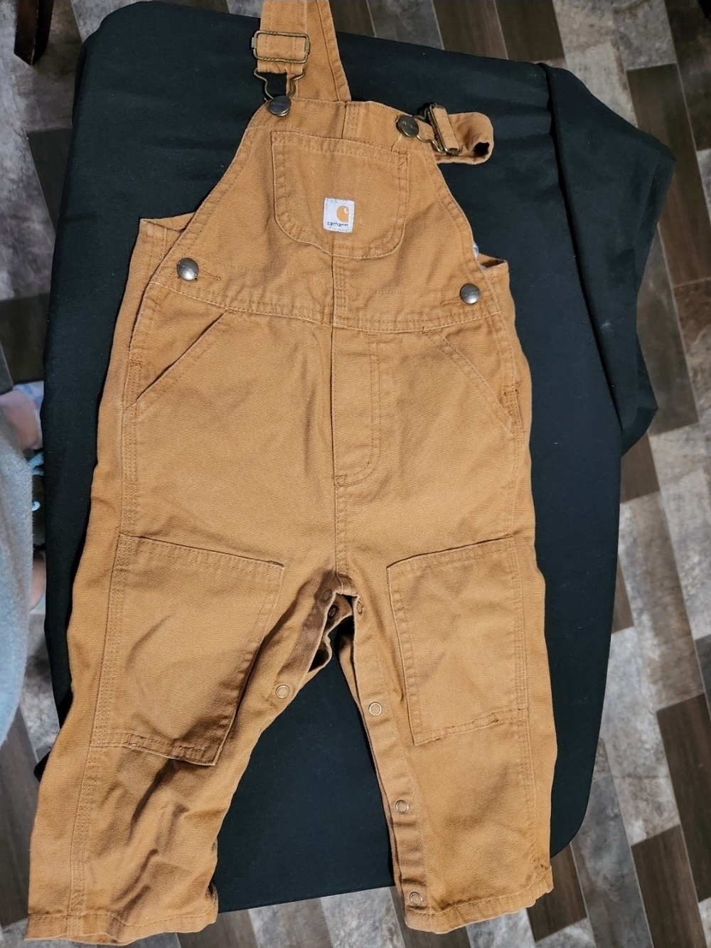 Carhartt Kids' Chestnut Brown Canvas Overalls